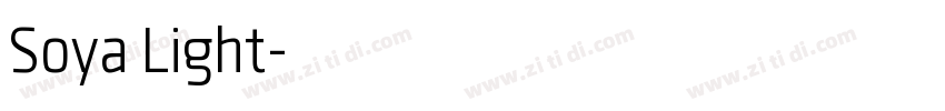 Soya Light字体转换